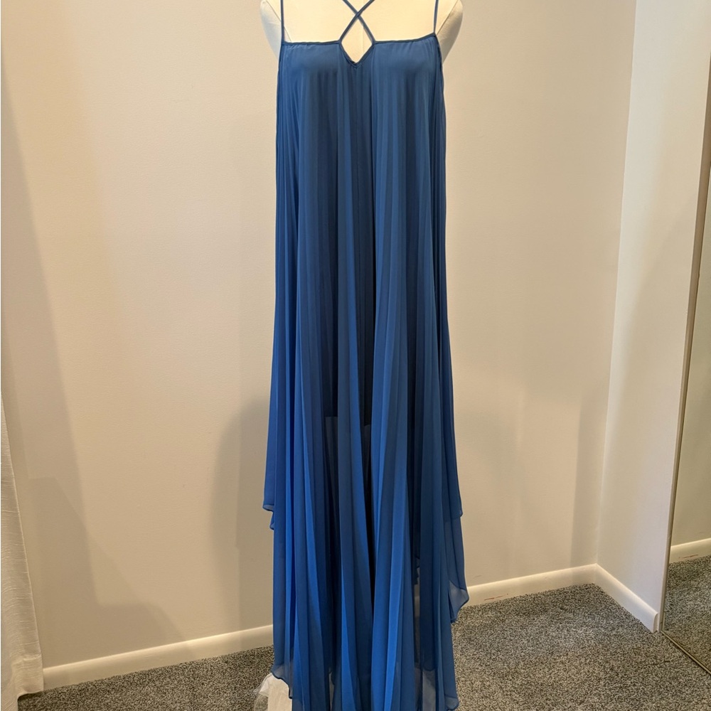 Marciano Blue Spaghetti Strap Maxi Sundress